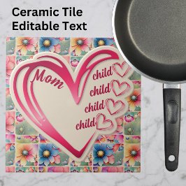 Mamas mit personalisiertem Namen überall in der Dr Fliese