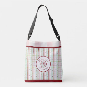 Mamas Monogramm-Kind-Essentials-Tasche - Pink Tragetaschen Mit Langen Trägern
