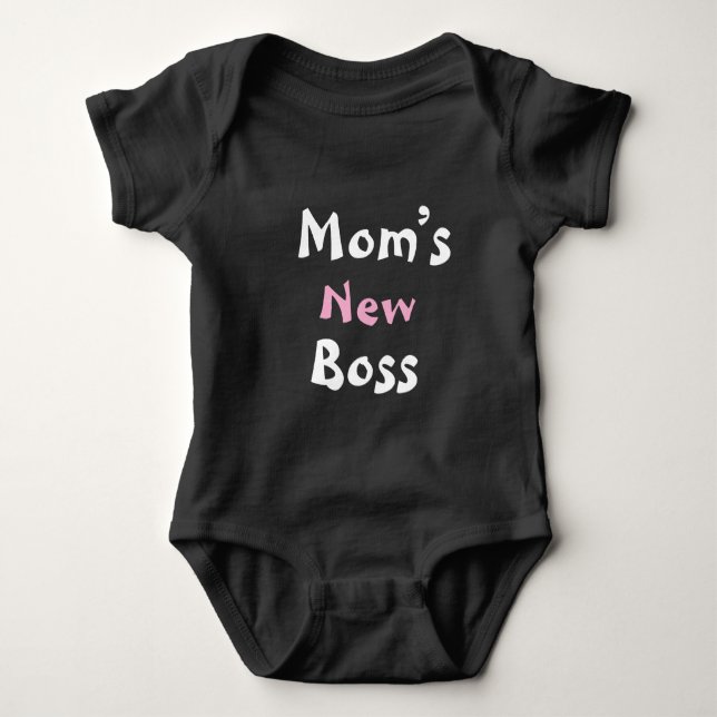 Mamas neuer Chef Baby Strampler (Vorderseite)
