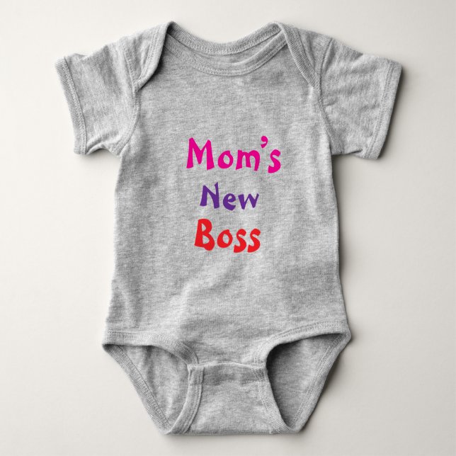 Mamas neuer Chef Baby Strampler (Vorderseite)