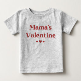 Mamas Niedlicher Valentinstag Baby T-shirt