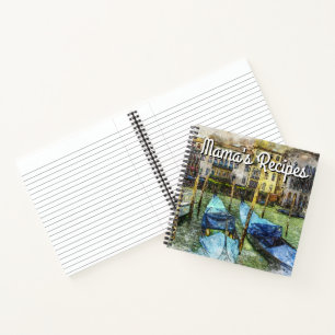 Mamas Rezepte mit italienischer Gondola Notizbuch