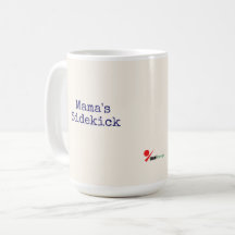 Mama's Sidekick Dog Mom Tasse - Marineblaue Farmho
