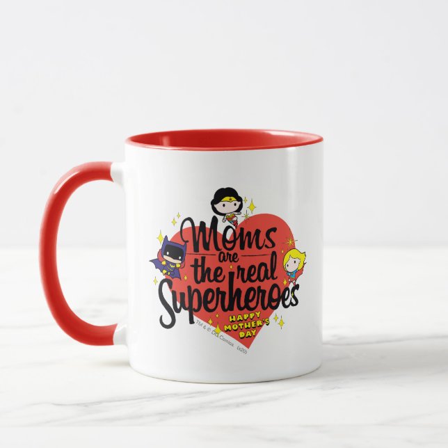 Mamas sind die wahren Superhelden Tasse (Links)