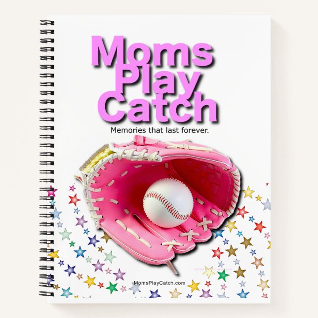 Mamas spielen Catch Notizbuch (Vorderseite)