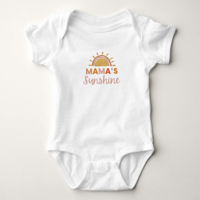 Mama's Sunshine Baby Bodysuit Weihnachtsgeschenk Baby Strampler (Vorderseite)
