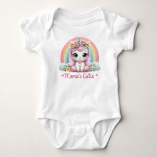 Mamas Süsse Rainbow Unicorn Baby Strampler