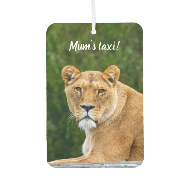 Mama's Taxi - Lion Car air fresh Autolufterfrischer (Vorderseite)