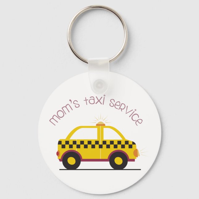 Mamas Taxi Service Schlüsselanhänger (Vorderseite)