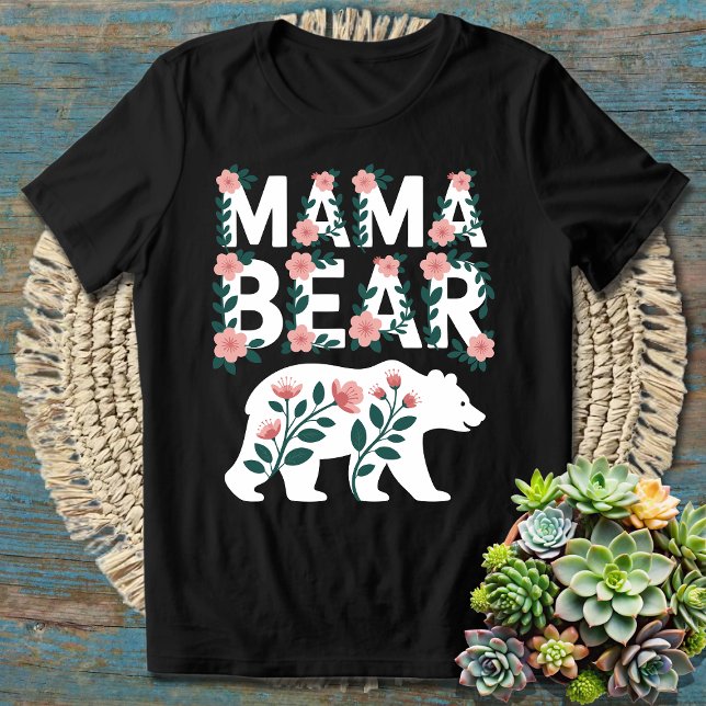 Mamas und Mütter Blumenbär T-Shirt (Von Creator hochgeladen)