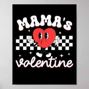 Mamas Valentinsherz Lustiger Valentinstag Jungen K Poster
