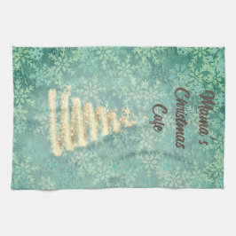 Mamas Weihnachtscafé - Schneeflocken Geschirrtuch