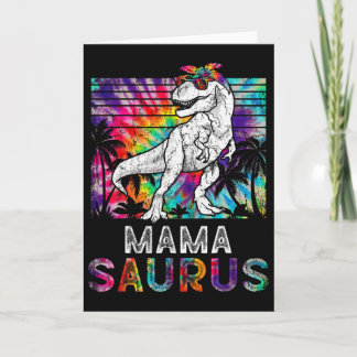 Mamasaurus Dinosaur Mama Saurus Family Matching Ti Karte