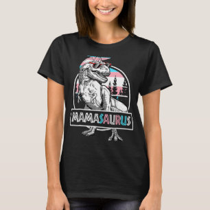 Mamasaurus Dinosaur Mama Saurus Protect Trans Kids T-Shirt