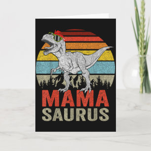 Mamasaurus Dinosaur Mama Saurus T Rex Lustige Fami Karte