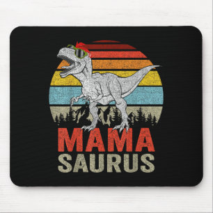 Mamasaurus Dinosaur Mama Saurus T Rex Lustige Fami Mousepad
