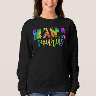 Mamasaurus Dinosaur Rex Gefärbte Krawatte Mommy Mo Sweatshirt
