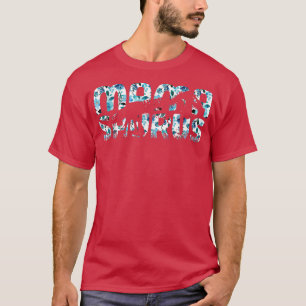 Mamasaurus Dinosaur Skeleton Blumendekor Mama Sau T-Shirt