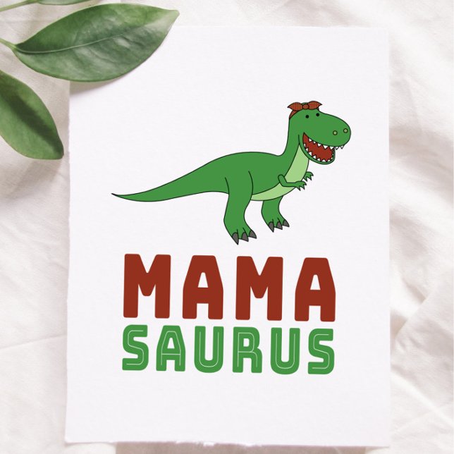 Mamasaurus Dinosaur Tyrannosaurus Rex Mütter Day Karte (Von Creator hochgeladen)