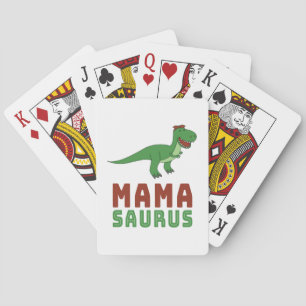 Mamasaurus Dinosaur Tyrannosaurus Rex Mütter Day Spielkarten