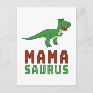 Mamasaurus Dinosaurier Tyrannosaurus Rex Muttertag Postkarte