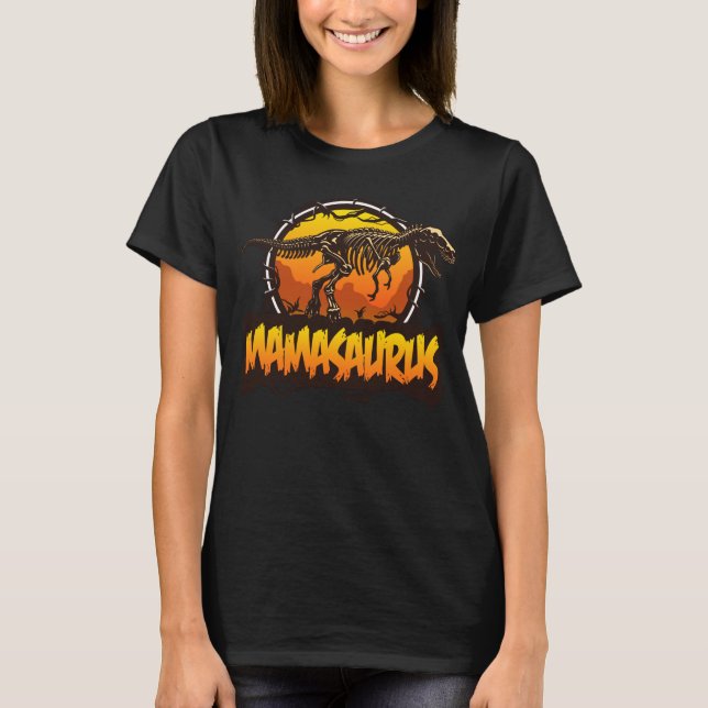 Mamasaurus Funny T Rex Dinosaur Mama saurus Family T-Shirt (Vorderseite)