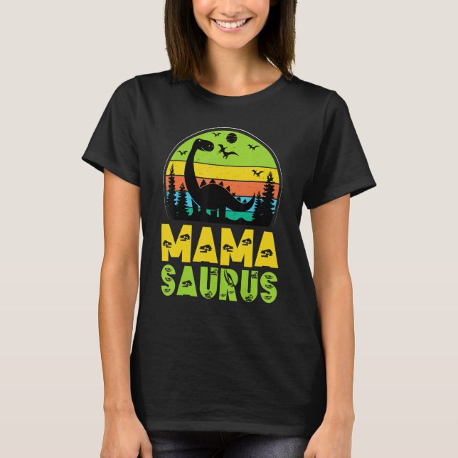 Mamasaurus Momsaurus Dinosaur Mama Saurus Mom Rex  T-Shirt (Vorderseite)