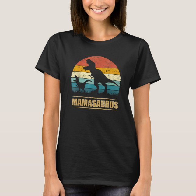 Mamasaurus Rex Dinosaur Mama Saurus Familie Matchi T-Shirt (Vorderseite)