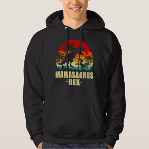 Mamasaurus Rex Dinosaur Mama Saurus Family Hoodie