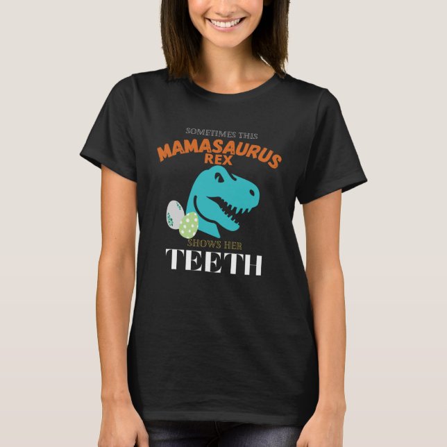 Mamasaurus rex Dinosaur  Mama Saurus Family Matchi T-Shirt (Vorderseite)