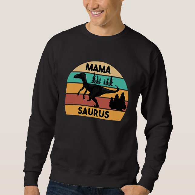 Mamasaurus Rex Dinosaur Mama Saurus Family Matchin Sweatshirt (Vorderseite)