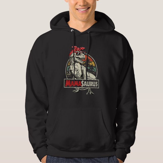 Mamasaurus rex Dinosaur  Mama Saurus Muttertag Hoodie (Vorderseite)