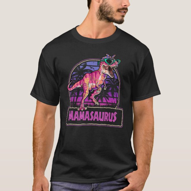 Mamasaurus Rex Mama Saurus Women Dinosaur Family T-Shirt (Vorderseite)