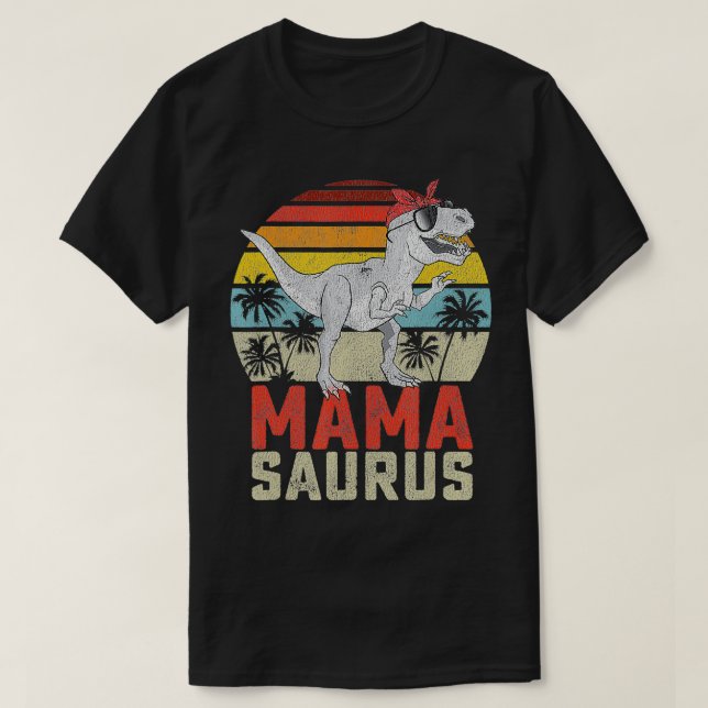 Mamasaurus T Re Dinosaur Mama Saurus Family Matchi T-Shirt (Design vorne)
