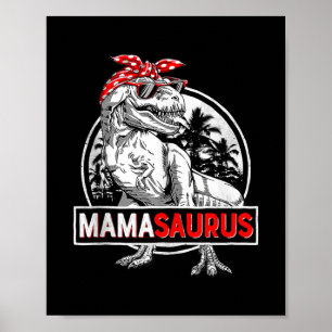 Mamasaurus T Rex Dinosaur Funny Mother Day for Poster