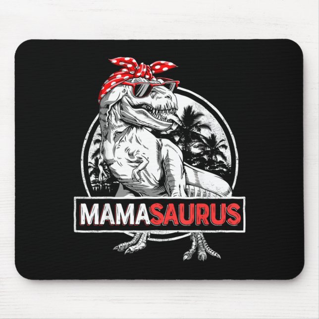 Mamasaurus T Rex Dinosaur Lustig Mama Saurus Mousepad (Vorne)