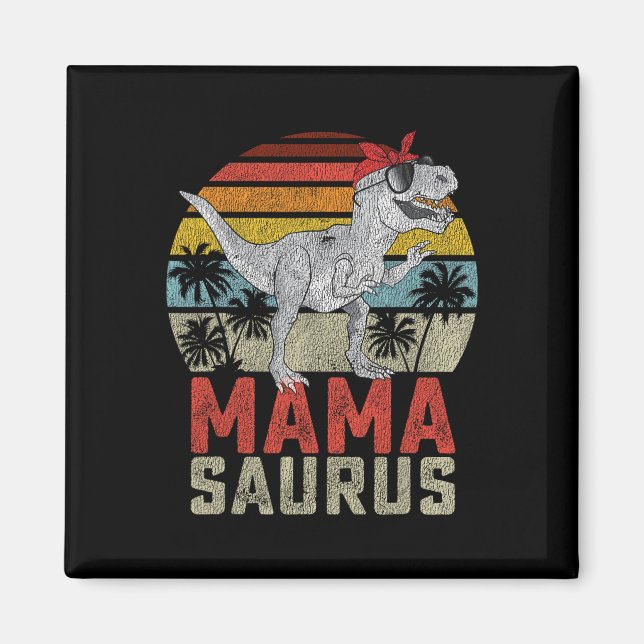 Mamasaurus T Rex Dinosaur Mama Saurus Family Match Magnet (Vorne)