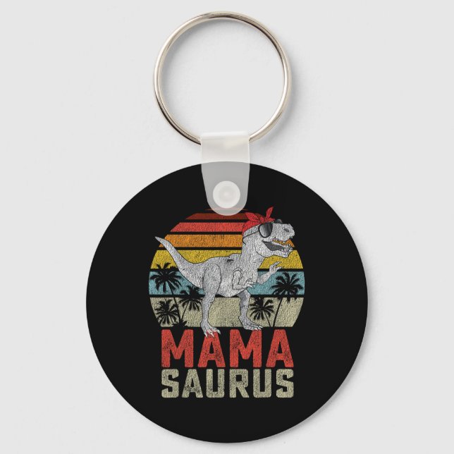 Mamasaurus T Rex Dinosaur Mama Saurus Family Match Schlüsselanhänger (Vorderseite)