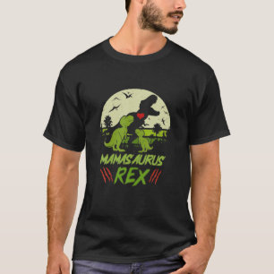 Mamasaurus T Rex Dinosaur Mama Saurus Family Match T-Shirt