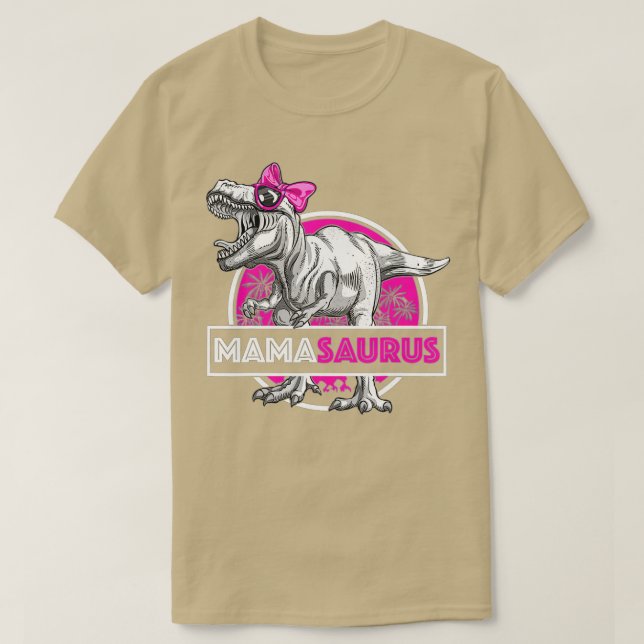 Mamasaurus T-Rex Matching Funny Mother Saurus Dino T-Shirt (Design vorne)