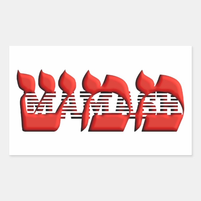 Mamash Rechteckiger Aufkleber (Vorderseite)