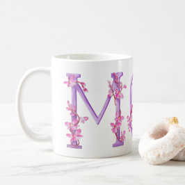 Mamatextorchideenkunst-Malerei-Tasse Kaffeetasse