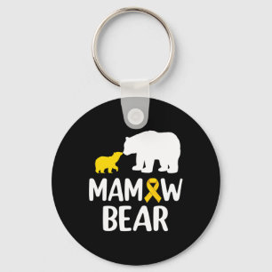 Mamaw Bär Children Cancer Awareness Support Squa Schlüsselanhänger