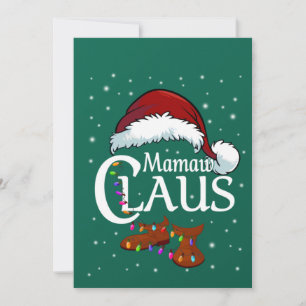 Mamaw-Claus-Shirt, passendes Familien-Mamaw-Claus- Einladung