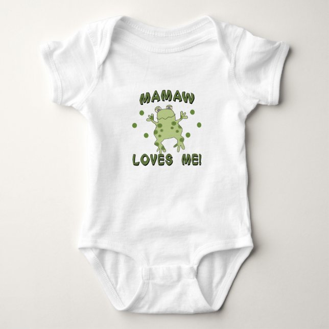 Mamaw Lieben Me Frosch Baby Strampler (Vorderseite)