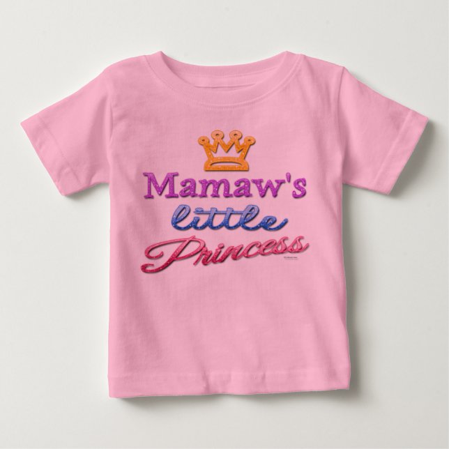 Mamaw's Little Princess Baby Toddler T-shirt (Devant)