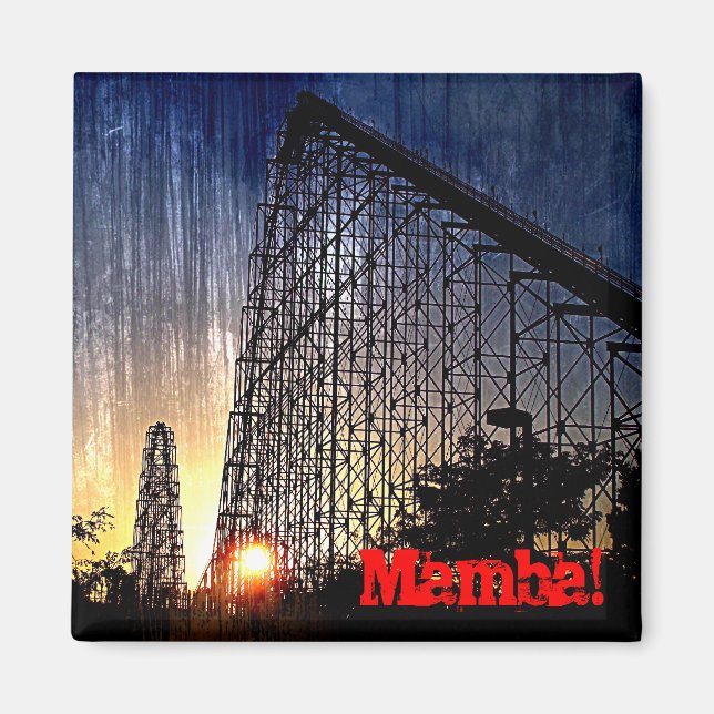 Mamba Rollercoaster World of Fun Kansas City Magnet (Vorne)