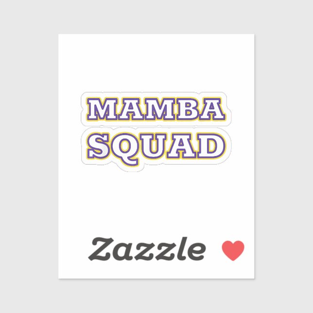 Mamba Squad lustiges Kleid für Snake Lover Aufkleber (Blatt)