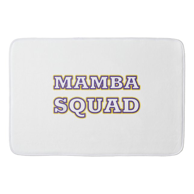 Mamba Squad lustiges Kleid für Snake Lover Badematte (Vorderseite)
