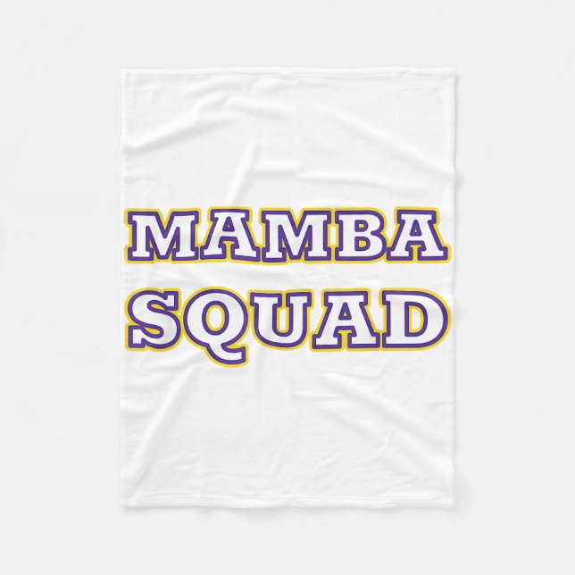 Mamba Squad lustiges Kleid für Snake Lover Fleecedecke (Vorderseite)